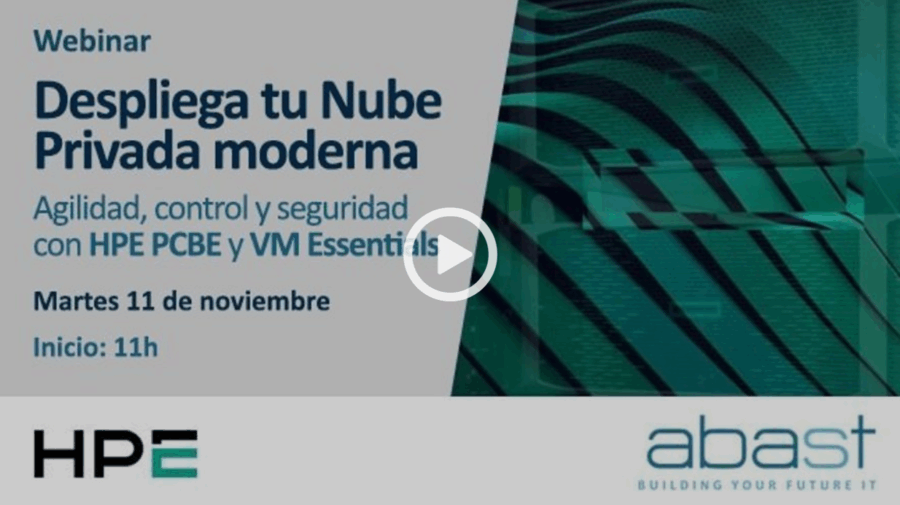 bajo demanda - Despliega tu Nube Privada moderna - Agilidad, control y seguridad con HPE PCBE y VM Essentials bajo demanda - Despliega tu Nube Privada moderna - Agilidad, control y seguridad con HPE PCBE y VM Essentials